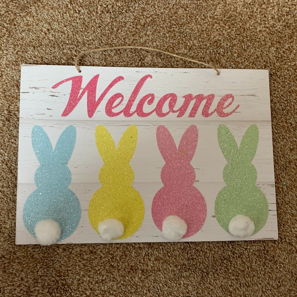 Easter WELCOME Wall Sign